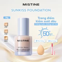 Kem nền chống nắng lâu trôi MISTINE Kem nền chống nắng SPF50 + PA + + + + 30g 1