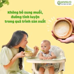 Bột nêm ăn dặm rau củ Anpaso 60g cho bé từ 6 tháng tuổi vị tự nhiên không thêm muối đường 7