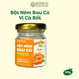 Bột nêm ăn dặm rau củ Anpaso 60g cho bé từ 6 tháng tuổi vị tự nhiên không thêm muối đường 8