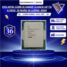 [Full Vat] CPU Intel Core i5 14400F tray ( 10 nhân / 16 luồng) - bh 36 tháng 1