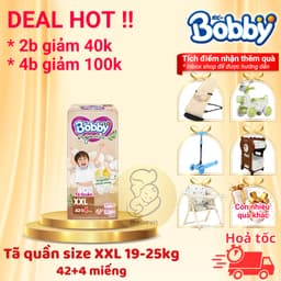 bỉm bobby quần Organic cao cấp 2025, bỉm bobby chính hãng chất liệu tự nhiên, siêu thấm hút cho bé 8