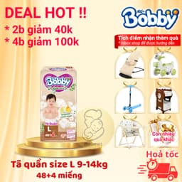 bỉm bobby quần Organic cao cấp 2025, bỉm bobby chính hãng chất liệu tự nhiên, siêu thấm hút cho bé 6