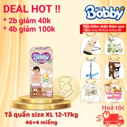 bỉm bobby quần Organic cao cấp 2025, bỉm bobby chính hãng chất liệu tự nhiên, siêu thấm hút cho bé 7