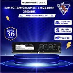 [Full Vat] Ram PC Teamgroup ELITE 16GB DDR4 3200Mhz - bh 36 tháng 1