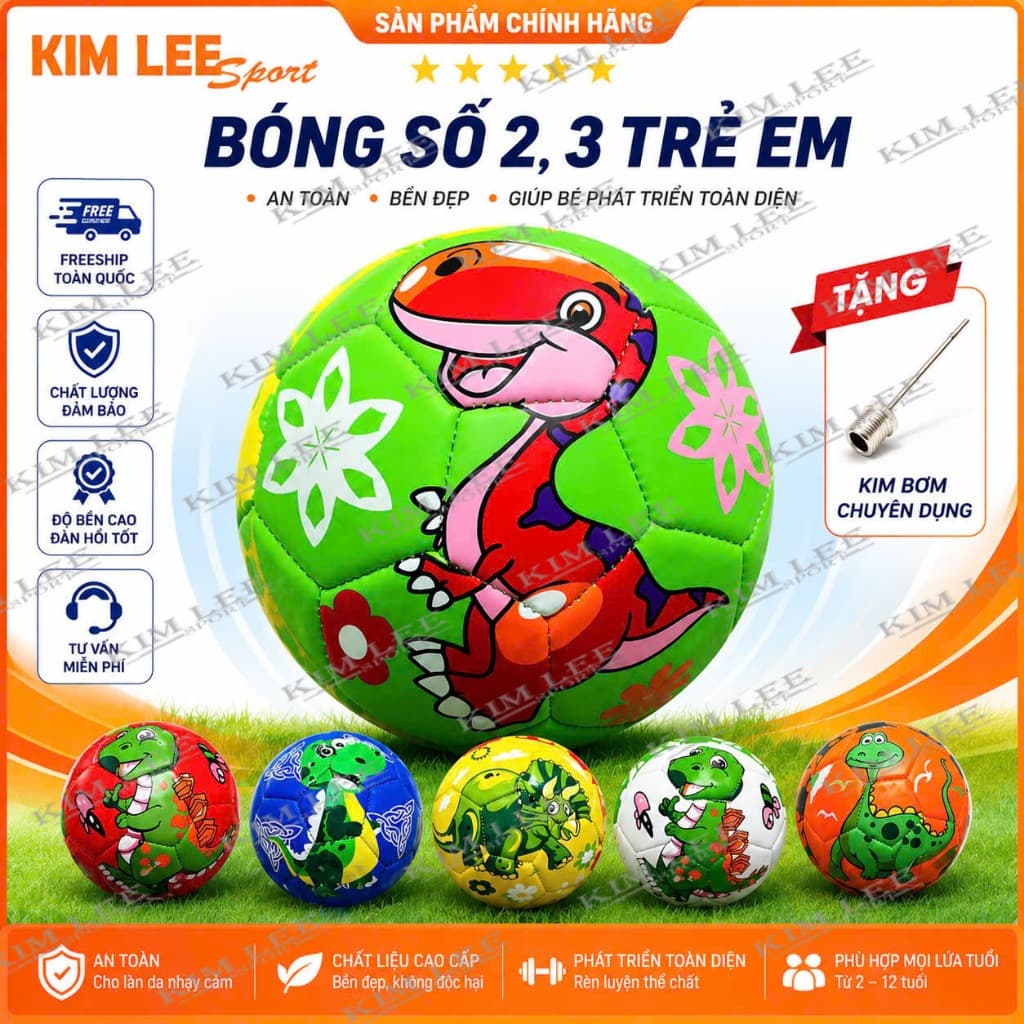 BÓNG MAY SỐ 2, 3 - TRÁI BANH SIZE 2 - SIZE 3 DÀNH CHO CÁC BÉ ( TẶNG KÈM KIM )