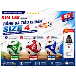 Quả bóng đá EUROxTHIENLONGVUONG bóng may số 5, số 4 - Tặng kim bơm & lưới đựng bóng 1