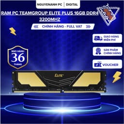 [Full Vat] Ram PC Teamgroup ELITE Plus 16GB DDR4 3200Mhz - bh 36 tháng 1