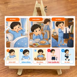 Thẻ Flash EVON BABY dạy bé tập nói - Kỹ năng ứng xử khi bé học hòa nhập vào lớp 1 - Tiền tiểu họ 7