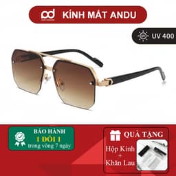 Gọng kính râm mát thời trang nam nữ NARO EYEWEAR  dáng vuông phi công chống UV cá tính lái xe đi biển 981 1