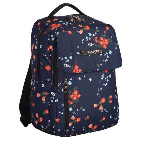 Balo Laptop Simple Carry ISSAC 22 Họa Tiết Galaxy Thiên Hà, Balo Thời Trang Học Sinh Sinh Viên 14 Inch, Màu Đen Phối.