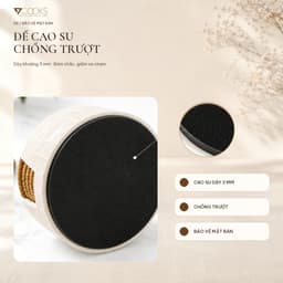 Bộ 6 lót ly khảm trai 7COOKS kèm hộp đựng, đế lót cốc thủ công, quà tặng tân gia, quà lưu niệm 5