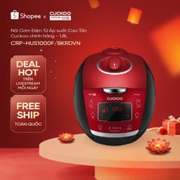 Nồi Cơm Điện Tử Áp Suất Cao Tần Cuckoo 1.8L - CRP-HUS1000F/BKRDVN chính hãng 1