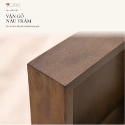 Khay gỗ vuông 7COOKS đựng trà bánh, gia vị và trang trí bàn ăn,decor phòng khách, miễn phí khắc tên 4