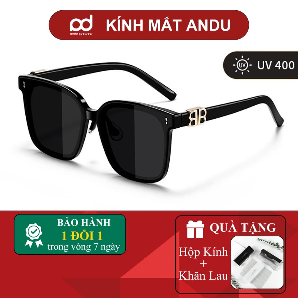 Kính râm mát thời trang nam nữ   NARO EYEWEAR  phong cách Hàn Quốc đi biển lái xe cá tính chống UV 11377