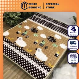 Thảm lông cừu trải giường cao cấp 3 lớp siêu ấm, hàng trần dày, đủ các kích thước từ 1m2 đến 2m2 1