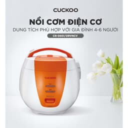 Nồi cơm điện cơ 1L Cuckoo CR-0661/ORVNCV - Công suất 500W - Lòng nồi chống dính, dễ dàng vệ sinh 2