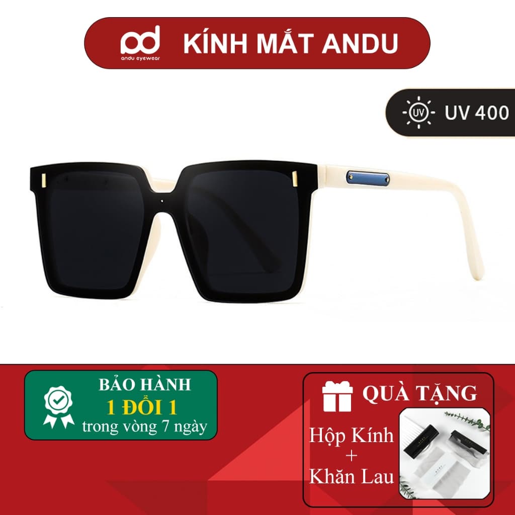 Kính râm mát thời trang nam nữ NARO EYEWEAR  gọng nhựa vuông chống tia UV phong cách Hàn Quốc 2221