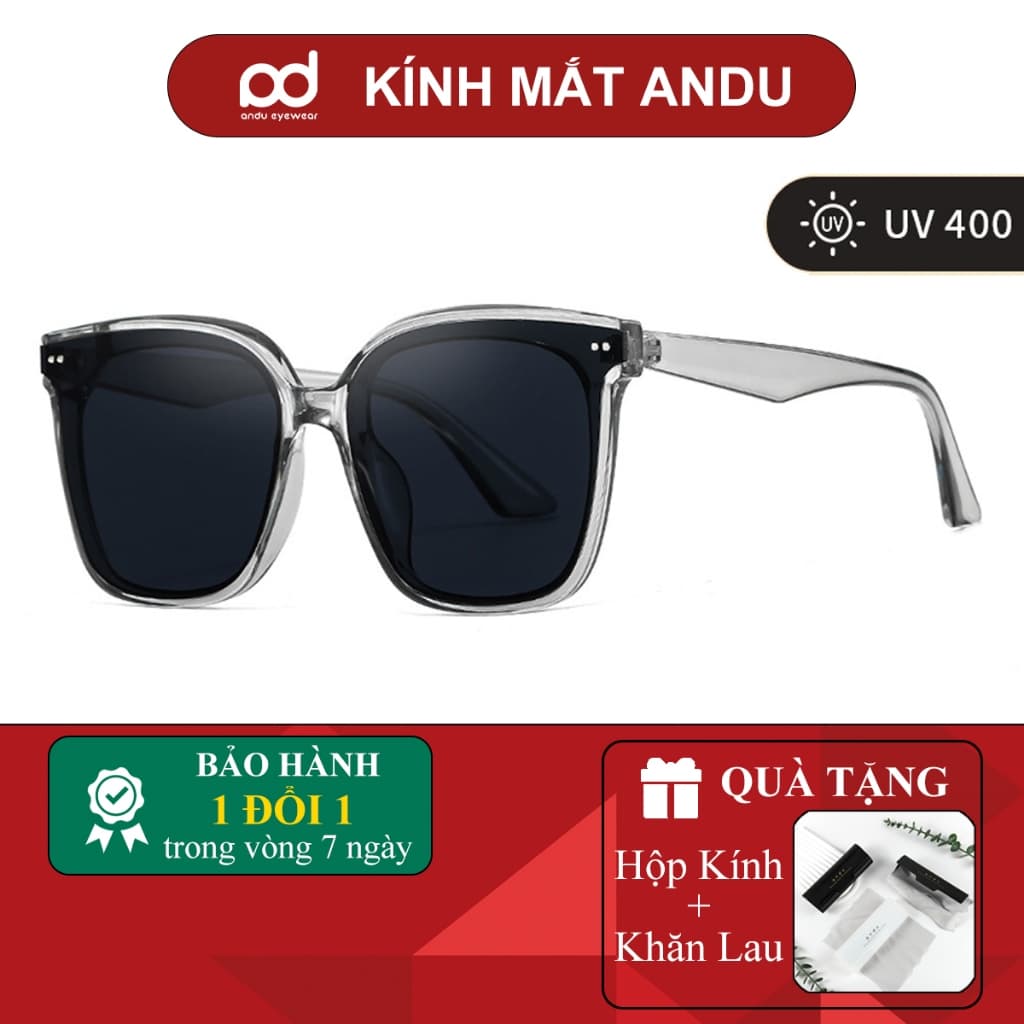Kính râm mát thời trang nam nữ NARO EYEWEAR gọng nhựa vuông chống tia UV phong cách Hàn Quốc 221