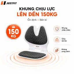 Ghế Công Thái Học JUSTFIT Gấp Gọn Nâng Cấp, Êm Ái chống mỏi gù lưng, chỉnh tư thế định hình cột sống, 9