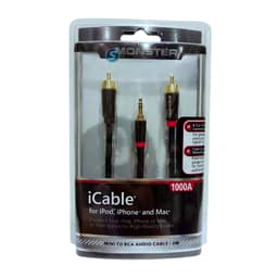 Dây AV 3.5mm ra AV (hoa sen rca audio) Monster. Chiều dài 2M. 1