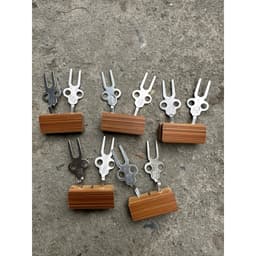 Xiên tre tia Đôi, xiên hoa quả dành cho lồng chim Chào Mào cao cấp (MS02) 4