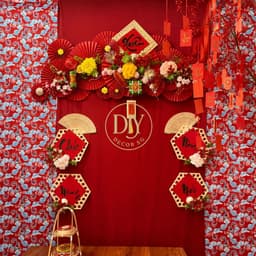 Vải lót lụa DIYDECORSG đỏ mềm mịn, làm phông nền trải bàn trang trí Trung thu Tết tiệc cưới, khổ ngang 1m6 9
