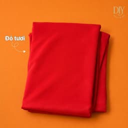 Vải lót lụa DIYDECORSG đỏ mềm mịn, làm phông nền trải bàn trang trí Trung thu Tết tiệc cưới, khổ ngang 1m6 3