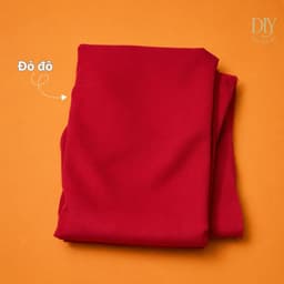 Vải lót lụa DIYDECORSG đỏ mềm mịn, làm phông nền trải bàn trang trí Trung thu Tết tiệc cưới, khổ ngang 1m6 2