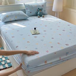 Set Bộ Ga Gối Đũi Dệt Tơ Tre Phong Cách Hàn Quốc 3 Món –  Chất Liệu Mềm Mát, Đủ Kích Thước 6