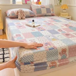 Set Bộ Ga Gối Đũi Dệt Tơ Tre Phong Cách Hàn Quốc 3 Món –  Chất Liệu Mềm Mát, Đủ Kích Thước 8