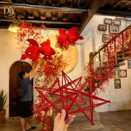 Combo 10 khung đèn ông sao DIYDECORSG, khung nan tre nhuộm màu làm lồng đèn Trung thu 5