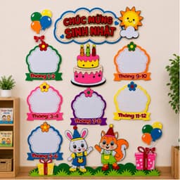 Góc sinh nhật 2026 ,  trang trí mầm non,  tranh chủ đề mầm non , #giaovienmamnon #mamnon #tranhgoc #mamnonnanhhoa 1