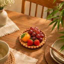 Mẹt tre DIYDECORSG đan thủ công trang trí decor, màu tự nhiên, đường kính 15cm/19cm/30cm/40cm 5