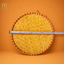 Mẹt tre DIYDECORSG đan thủ công trang trí decor, màu tự nhiên, đường kính 15cm/19cm/30cm/40cm 9