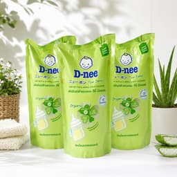 [Combo 3 Túi] Nước Rửa Bình Sữa & Rau Củ Dnee Thái Lan 550ml Dịu Nhẹ Cho Bé Chính Hãng 1