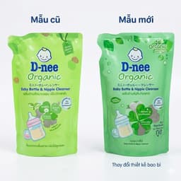 [Combo 3 Túi] Nước Rửa Bình Sữa & Rau Củ Dnee Thái Lan 550ml Dịu Nhẹ Cho Bé Chính Hãng 3