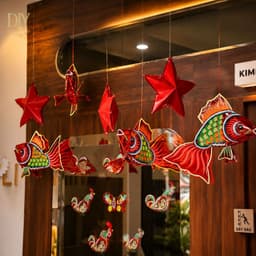 Khung lồng đèn Trung thu lớn, khung tre hình cá chép, gà, bướm thỏ tự làm lồng đèn truyền thống 7