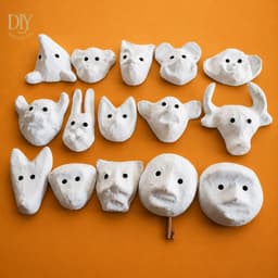 Mặt nạ giấy bồi DIYDECORSG, mặt nạ hình con vật ngộ nghĩnh, mặt nạ truyền thống cho bé 8