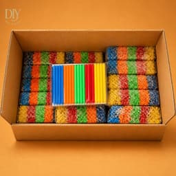 Đèn cầy DIYDECORSG nhiều màu, thắp lồng đèn Trung thu, gói 45 cây, dài 10cm 6