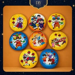 Mẹt tre Chị Hằng DIYDECORSG, mẹt vẽ tay chủ đề Trung thu, mẹt trang trí treo tường, decor Trung thu 1