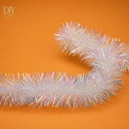 Dây kim tuyến xà cừ DIYDECORSG dây chồn, trang trí Noel Giáng sinh, rộng 7cm/9cm dài 2m 8