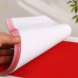 Combo 10 tờ giấy hồng đơn đỏ DIYDECORSG, giấy viết sớ thư pháp trang trí Tết Trung thu 4