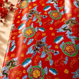 Giấy long phụng DIYDECORSG, giấy trang trí hoa văn truyền thống, giấy gói Tết, Trung thu bọc chậu mai chậu cúc 50x70cm 4