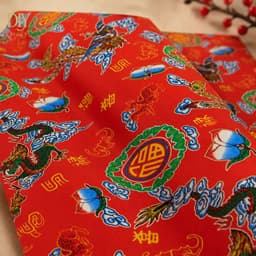 Giấy long phụng DIYDECORSG, giấy trang trí hoa văn truyền thống, giấy gói Tết, Trung thu bọc chậu mai chậu cúc 50x70cm 3