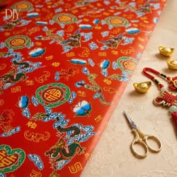 Giấy long phụng DIYDECORSG, giấy trang trí hoa văn truyền thống, giấy gói Tết, Trung thu bọc chậu mai chậu cúc 50x70cm 2