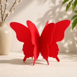 Dây treo DIYDECORSG hình bướm 3D nhiều màu trang trí đám cưới lễ hội, dây 2m2/3m 18 con 4