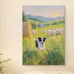 Tranh canvas động vật hoạt hình , treo phòng khách, phòng ngủ, xưởng Printek sản xuất trực tiếp, tặng kèm đinh treo 2
