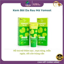 Kem bôi da YOMOST rau má giúp làm dịu da khi bị mẫn ngứa, mụn nhọt 1