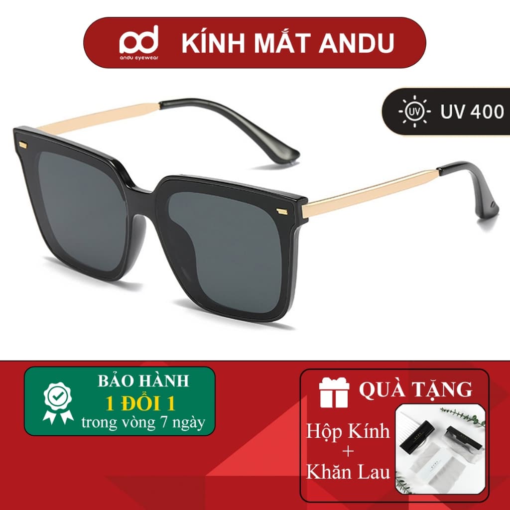 Kính Râm Nam Nữ Thời Trang Chống Tia UV NARO EYEWEAR Dáng Vuông Sang Chảnh Thời Trang Bảo Vệ Mắt 358