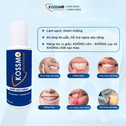 Combo 2 chai nước súc miệng Kossmo làm sạch, giúp kháng khuẩn, hỗ trợ ngừa sâu răng, viêm lợi, loét miệng 2